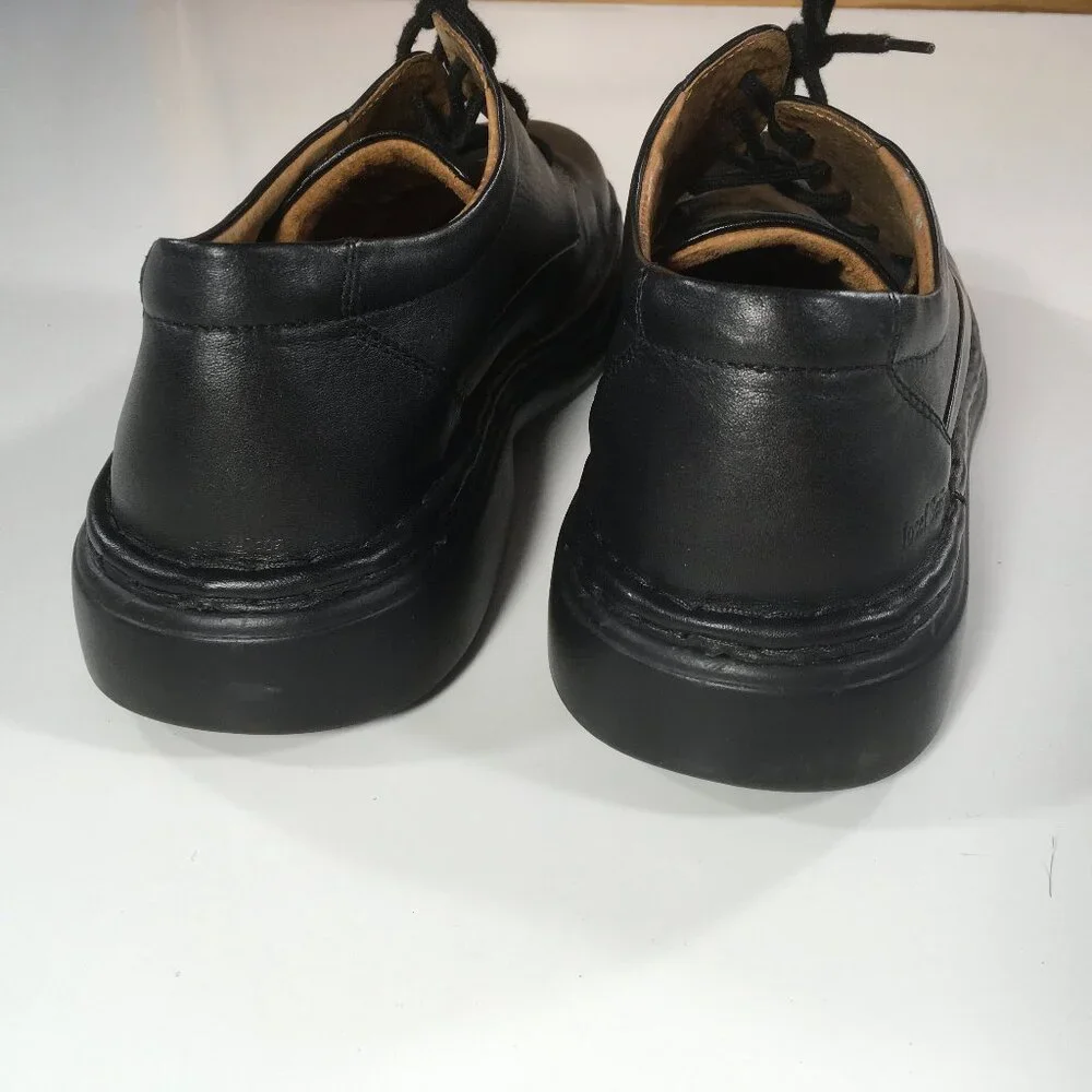Josef Seibel Black Leather Lace-Up Derby